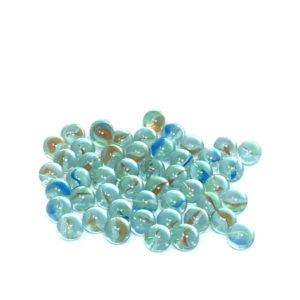 TRANSPARENT GLASS BEADS 50PC SET