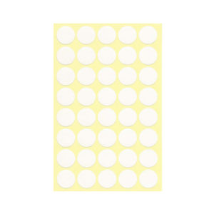 WHITE STICKER LABEL CIRCLE 1.8CM 1X40 10 SHEETS 3884-013